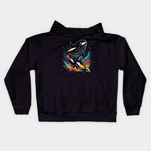 Orca Fathers Day Kids Hoodie